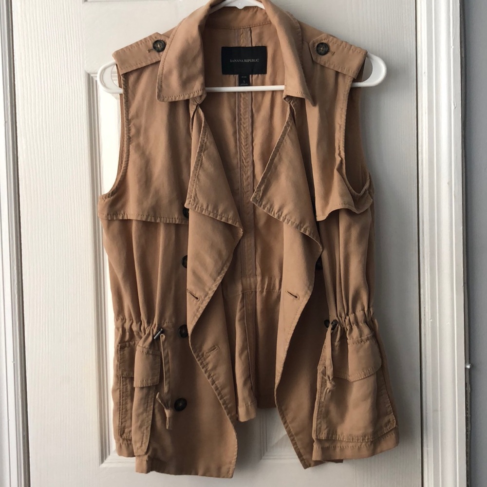 Banana Republic Tan Safari Vest